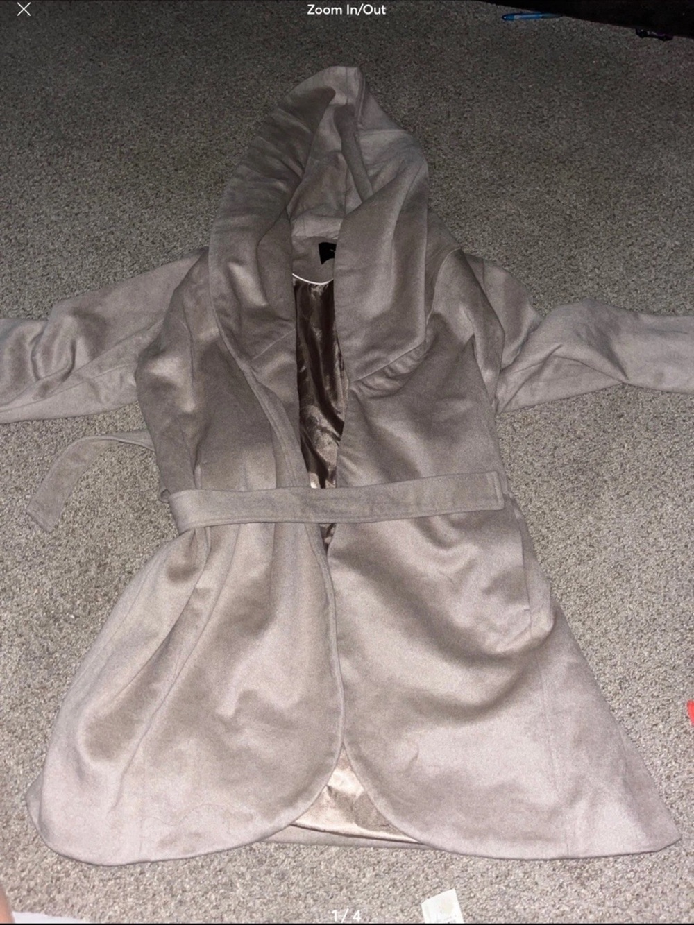 Tahari | Brown Sugar Marla Wool-Blend Wrap Coat